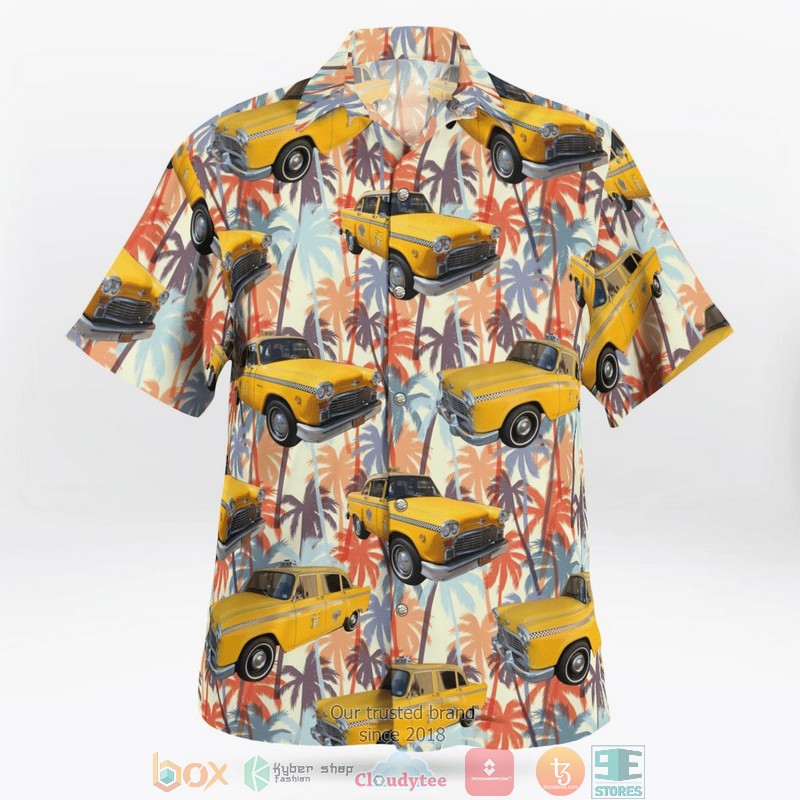 Yellow_Checker_Taxi_Cab_Vintage_Aloha_Shirt_1