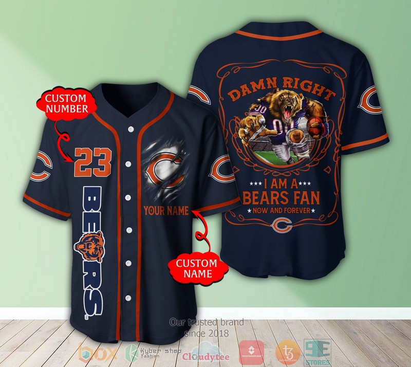 Personalized_Chicago_Bears_NFL_I_am_a_Bears_fan_Baseball_Jersey_Shirt