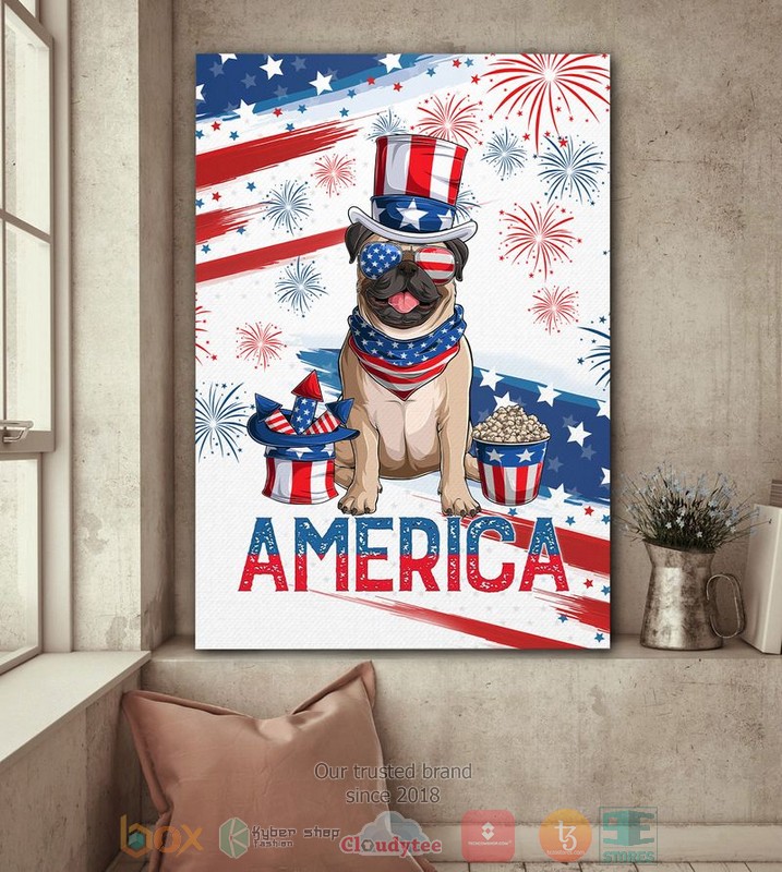 Pug_America_Independence_Day_Canvas