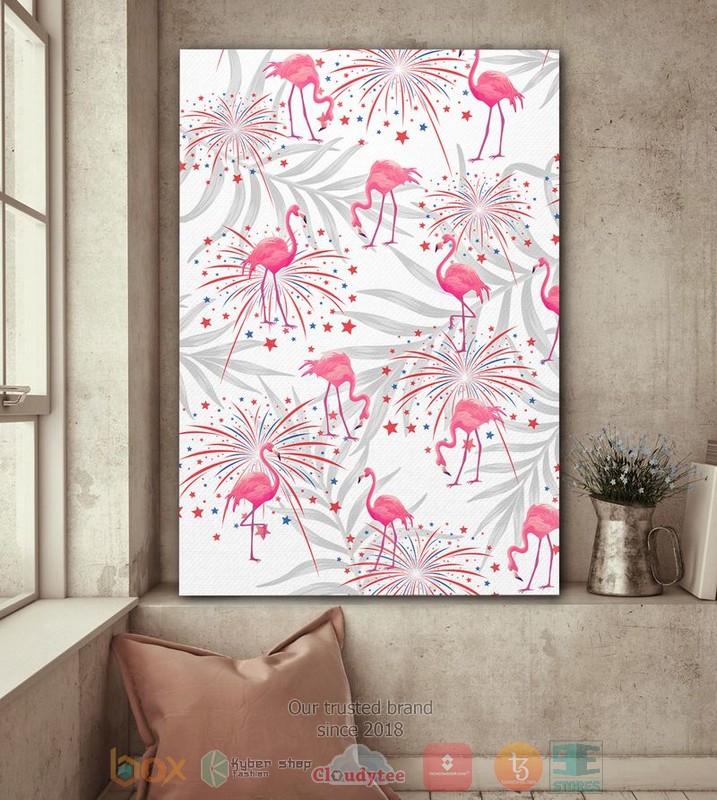 Flamingo_Firework_Independence_Day_Canvas