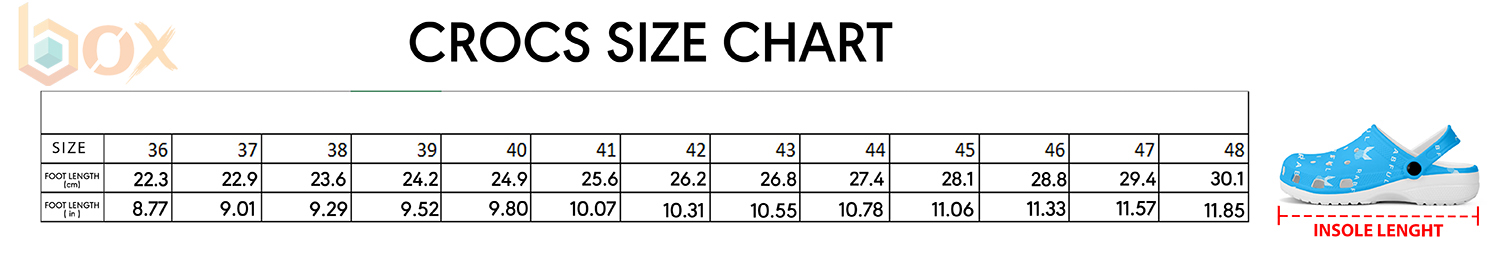 Crocs Size Chart: