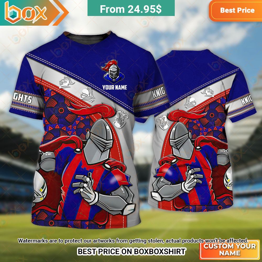 Newcastle Knights Custom T Shirt Eye soothing picture dear