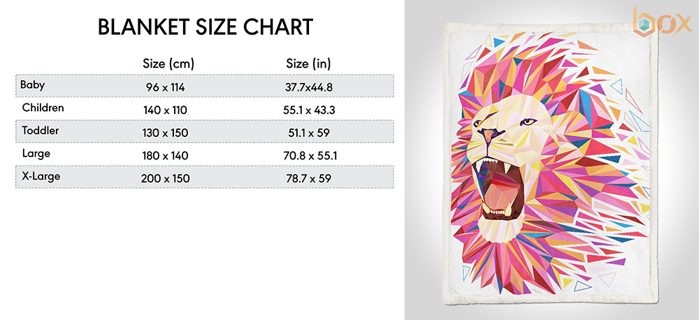 Blanket Size Chart: