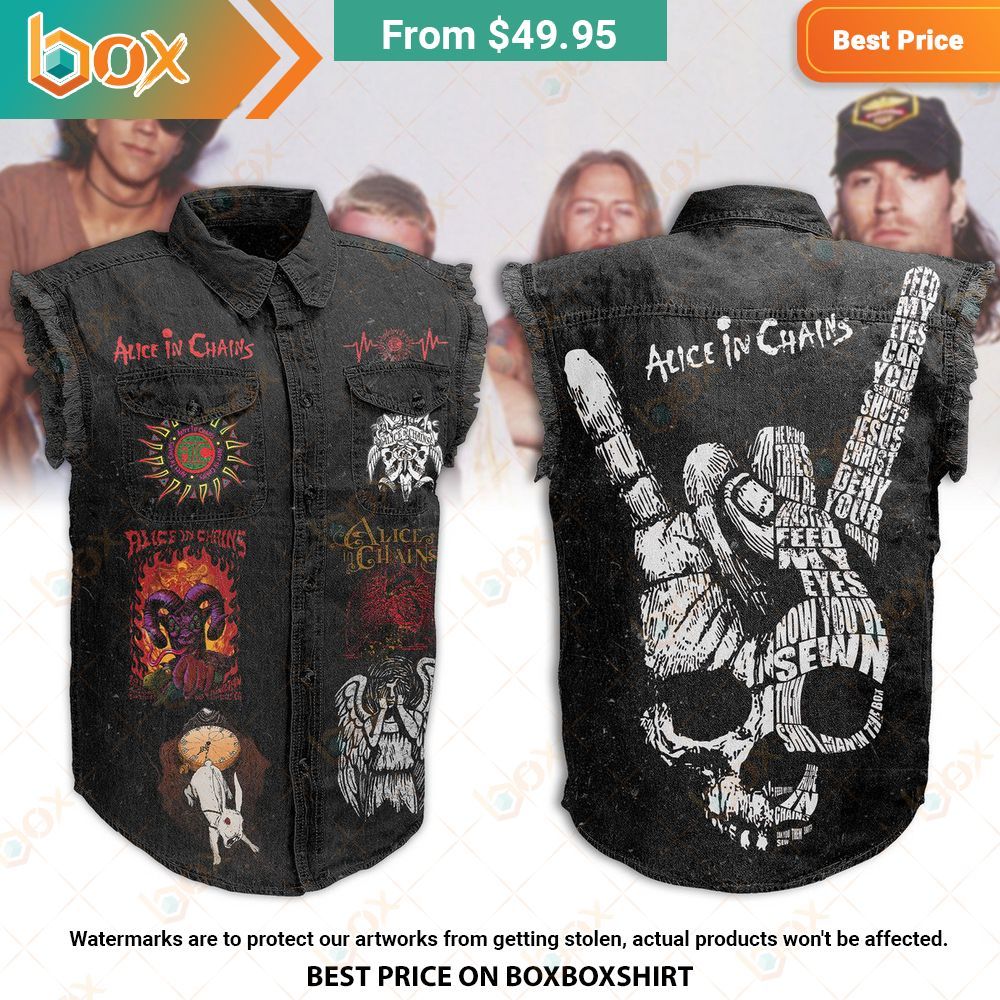 Alice In Chains 3D Sleeveless Denim Jacket My friend and partner