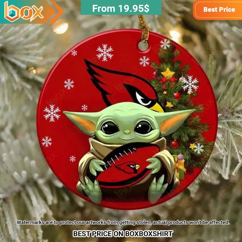 Arizona Cardinals Baby Yoda, Grinch Christmas Ornament Best click of yours