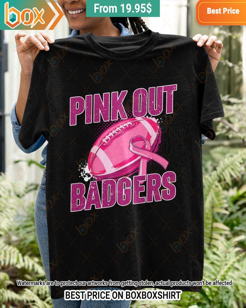 Badgers Pink Out Breast Cancer Shirt Ah! It is marvellous