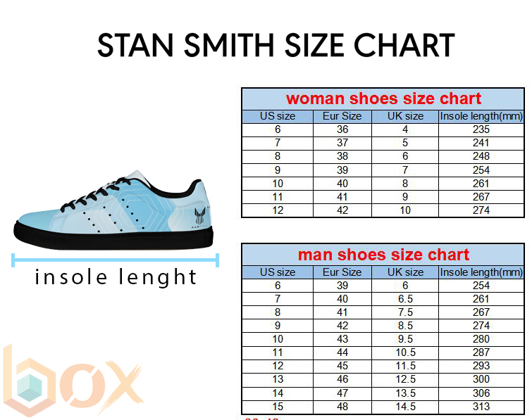 Stan Smith Shoes Size Chart: