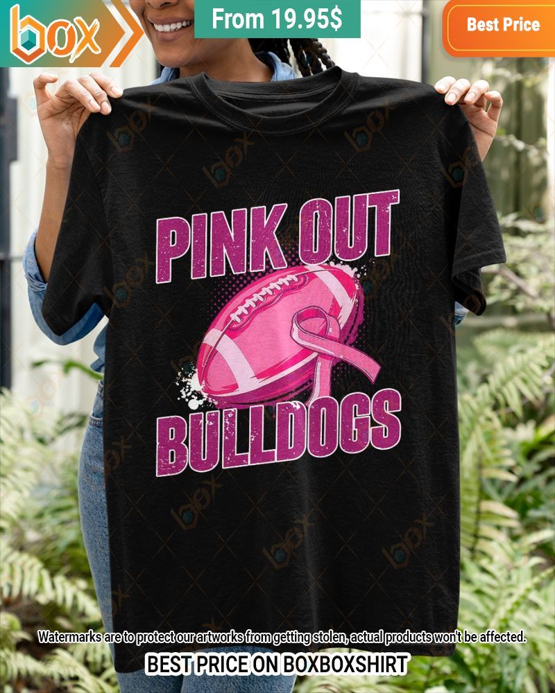 Bulldogs Pink Out Breast Cancer Shirt You look beautiful forever