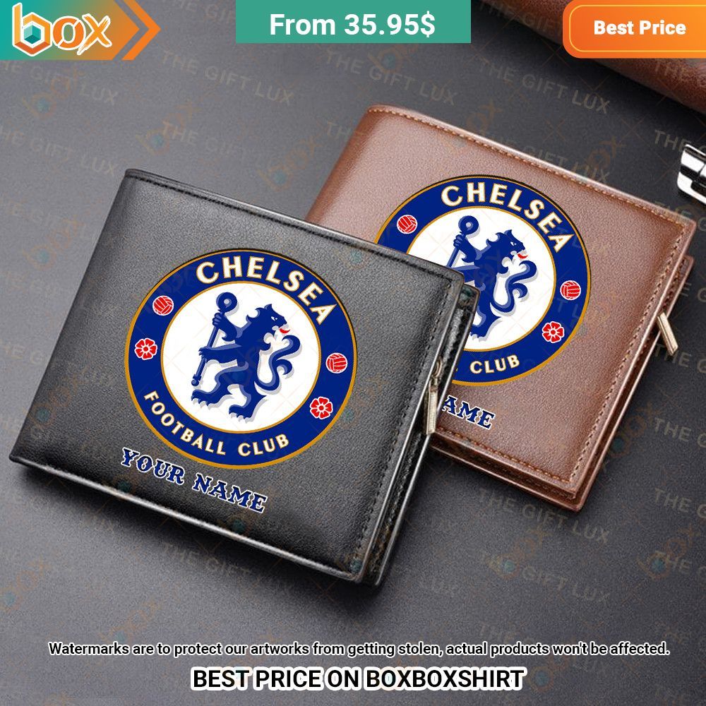 Chelsea FC Personalized Leather Wallet Nice place and nice picture