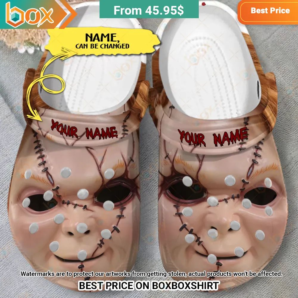 Chucky Face Horror Characters Custom Crocs Clog Shoes Super sober