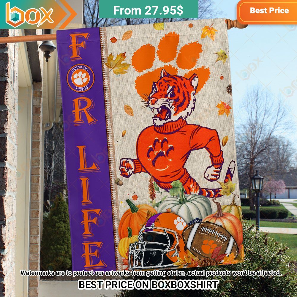 Clemson Tigers Fall Leaves Football Season Flag Have you joined a gymnasium?