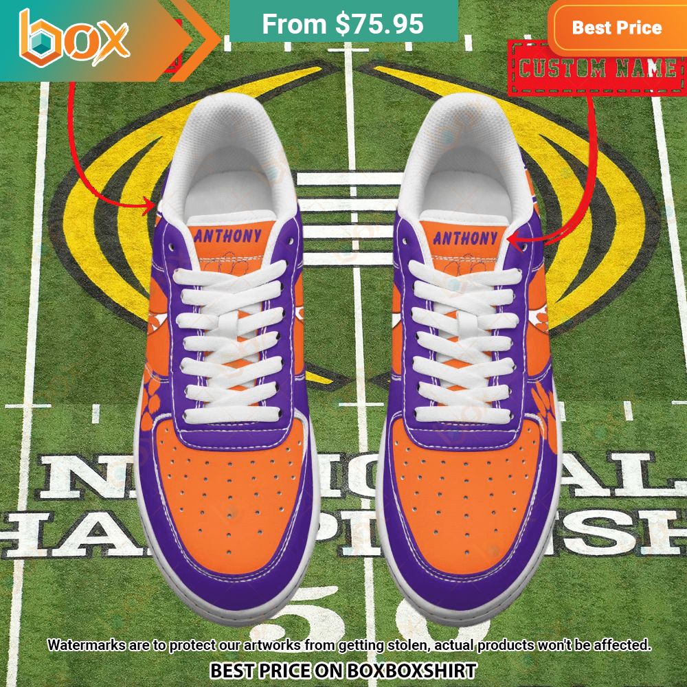 Clemson Tigers NCAA Custom Nike Air Force 1 Shoes Unique and sober