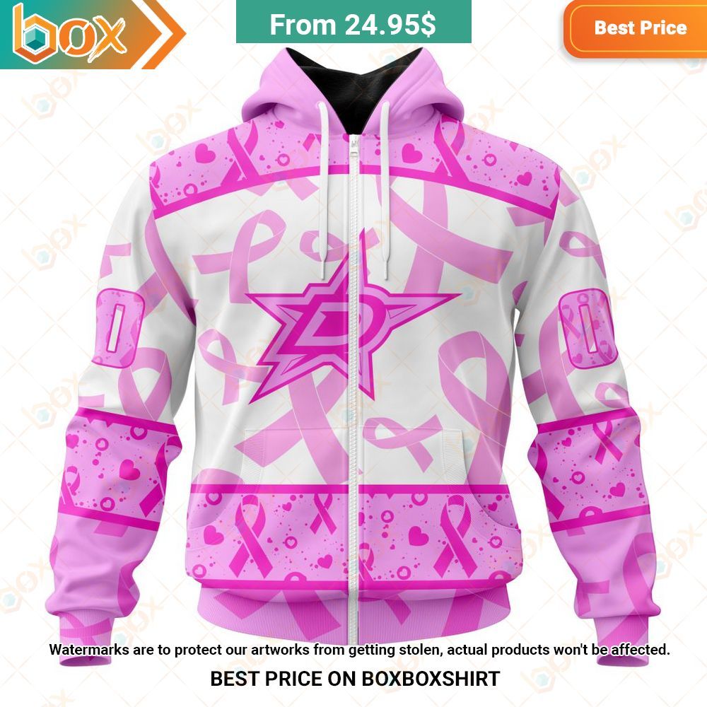 dallas stars pink october breast cancer awareness month custom shirt hoodie 2 274.jpg