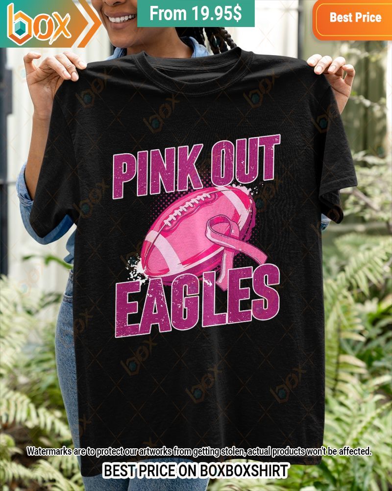 Eagles Pink Out Breast Cancer Shirt Generous look