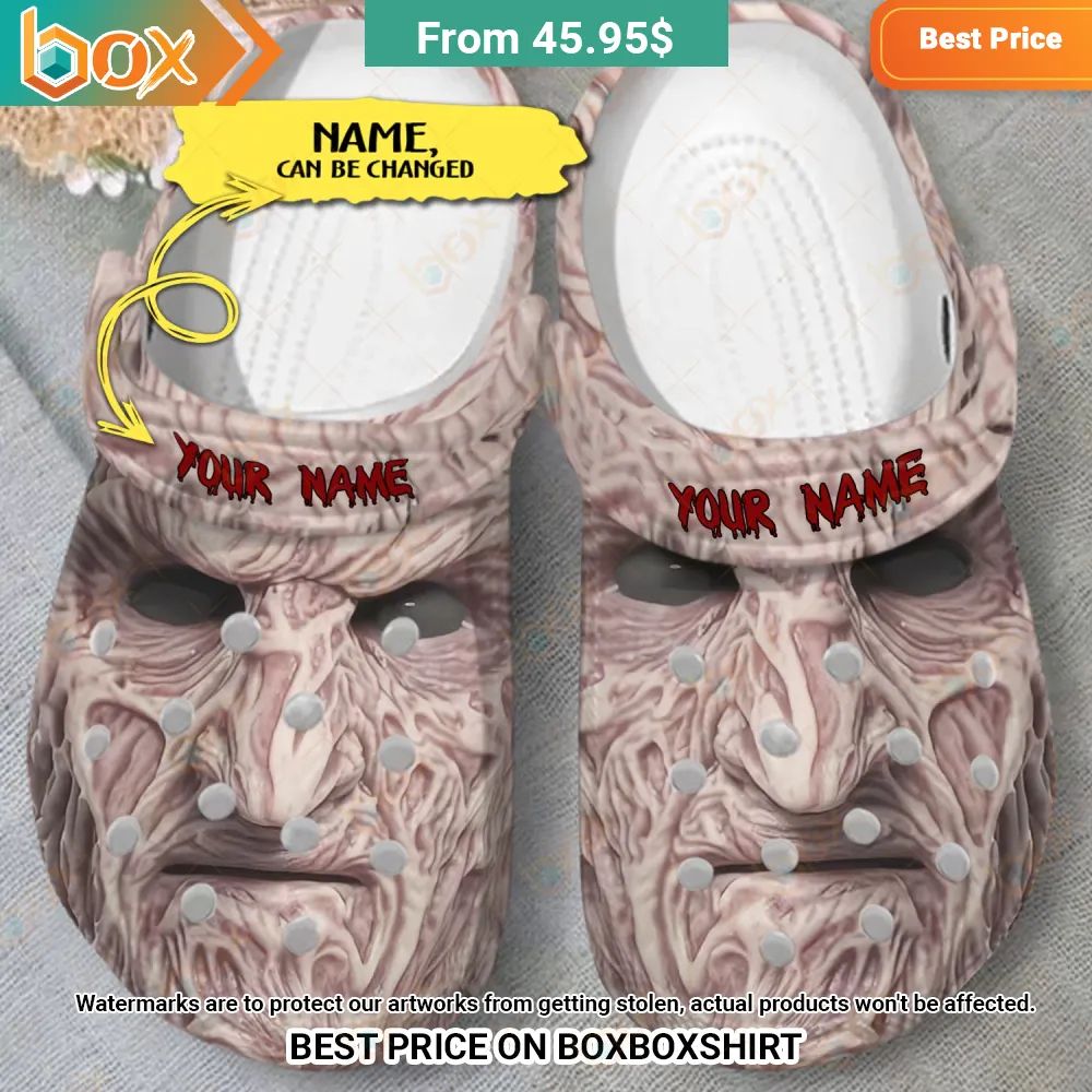 Freddy Krueger Face Horror Characters Custom Crocs Clog Shoes Looking so nice