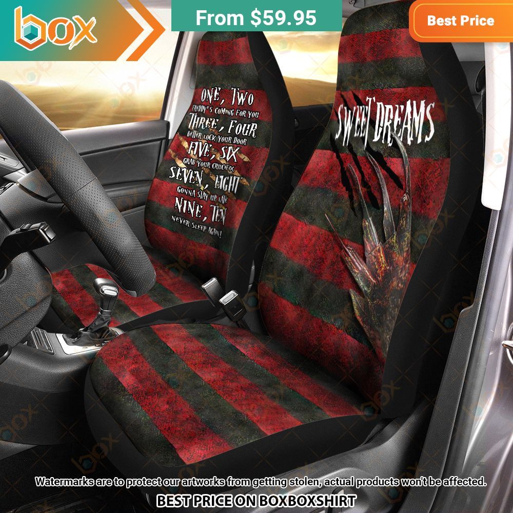 Freddy Krueger Sweet Dreams Car Seat Cover Rocking picture