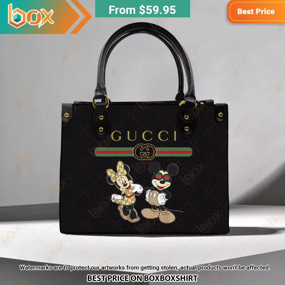 Gucci Mickey Mouse Minnie Mouse Leather Handbag Cuteness overloaded