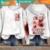 Halloween I am ok It's not my Blood Women Hoodie Best click of yours