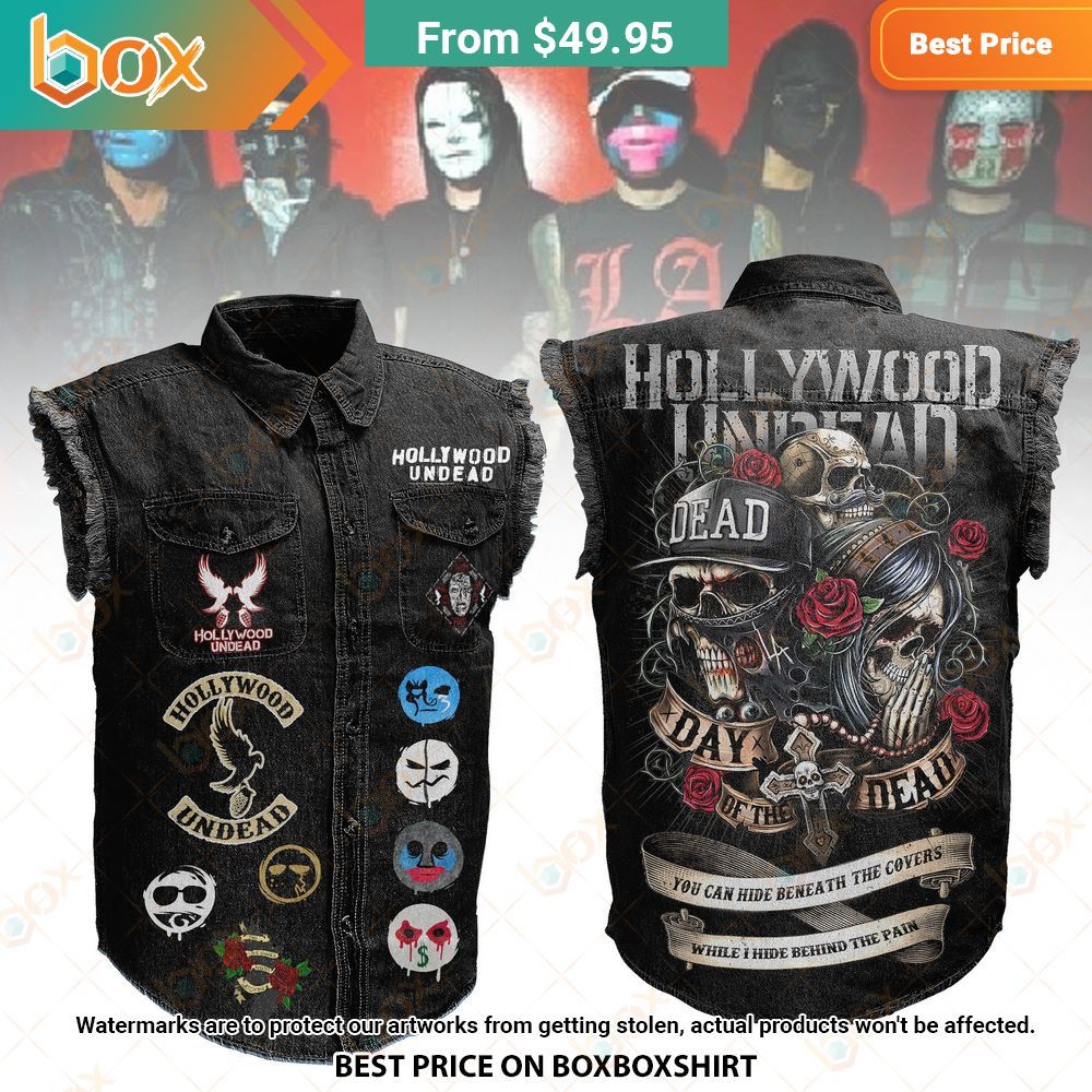 Hollywood Undead 3D Sleeveless Denim Jacket You are always amazing