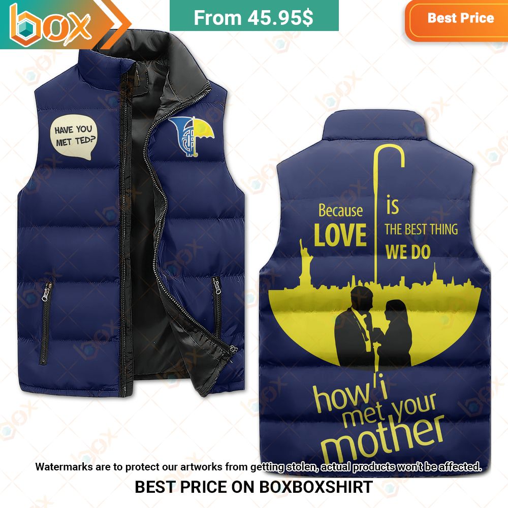 How I Met Your Mother Sleeveless Puffer Down Jacket Best couple on earth