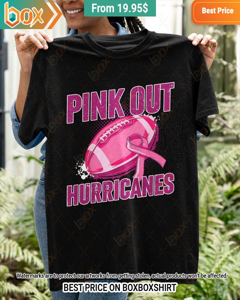 Hurricanes Pink Out Breast Cancer Shirt Best couple on earth