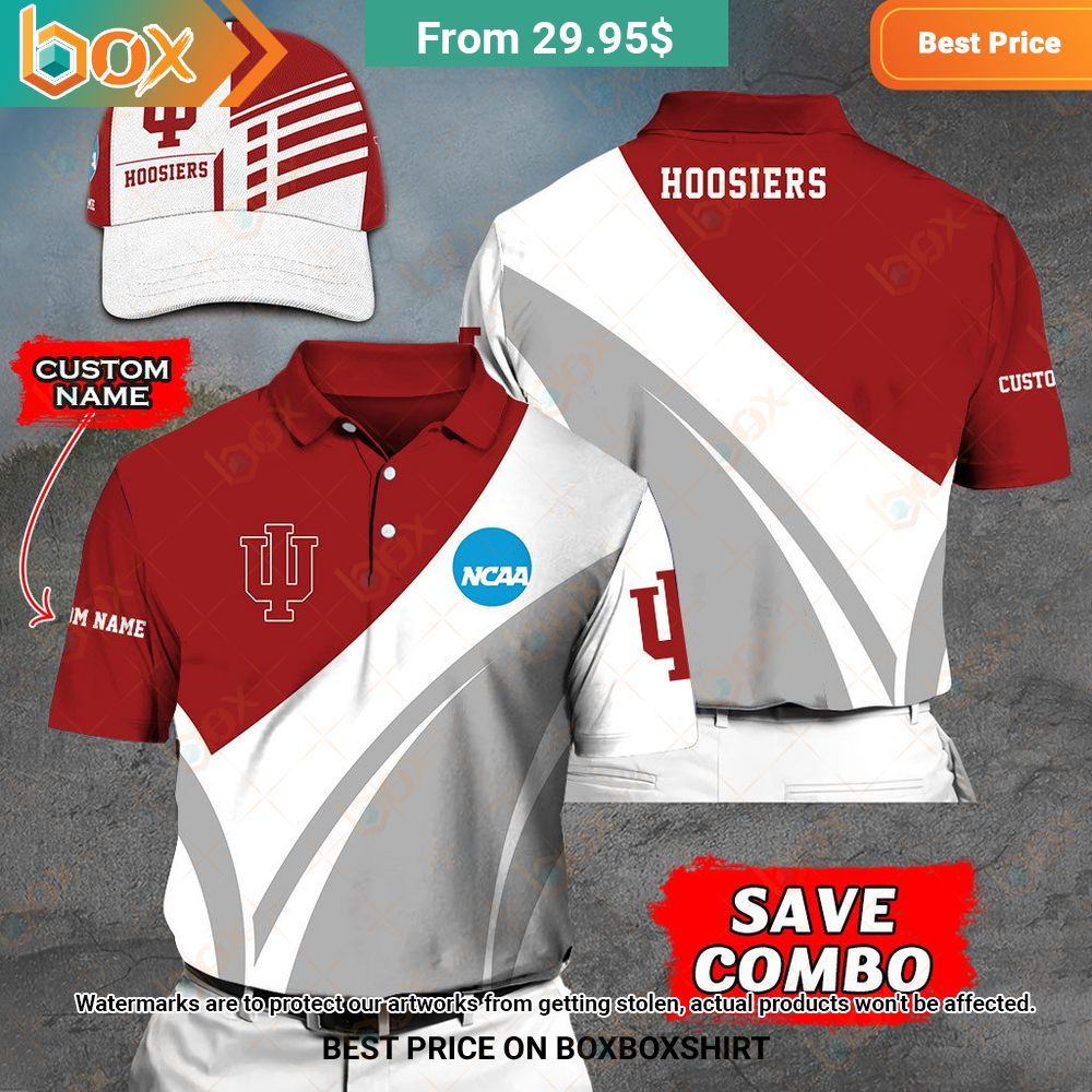 Indiana Hoosiers Custom Polo Shirt, Cap I am in love with your dress