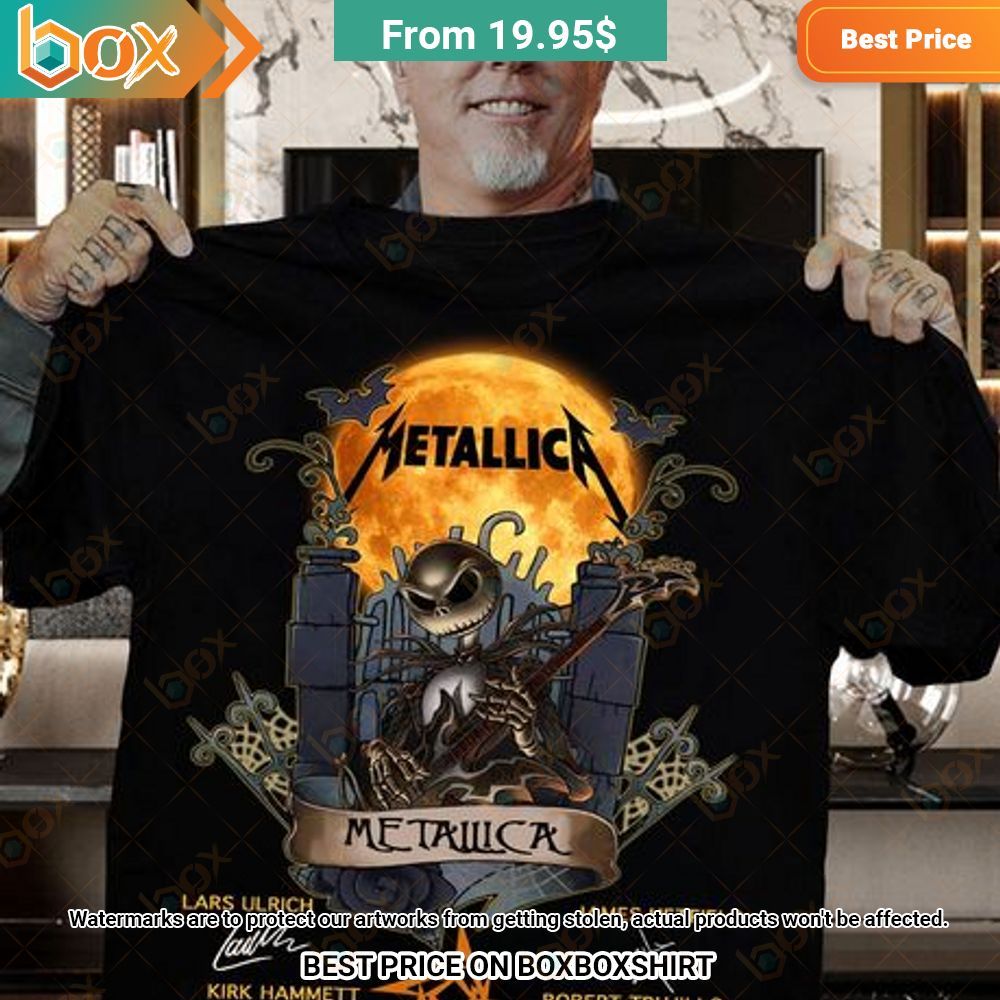James Hetfield Metallica Jack Skellington Shirt Rocking picture