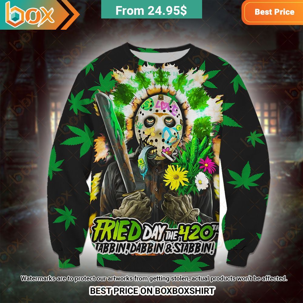 Jason Voorhees Friend Day the 420 Weed Hoodie Rocking picture
