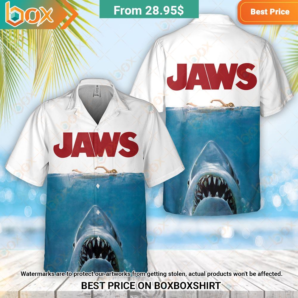 Jaws Shark Hawaiian Shirt Short Cool DP