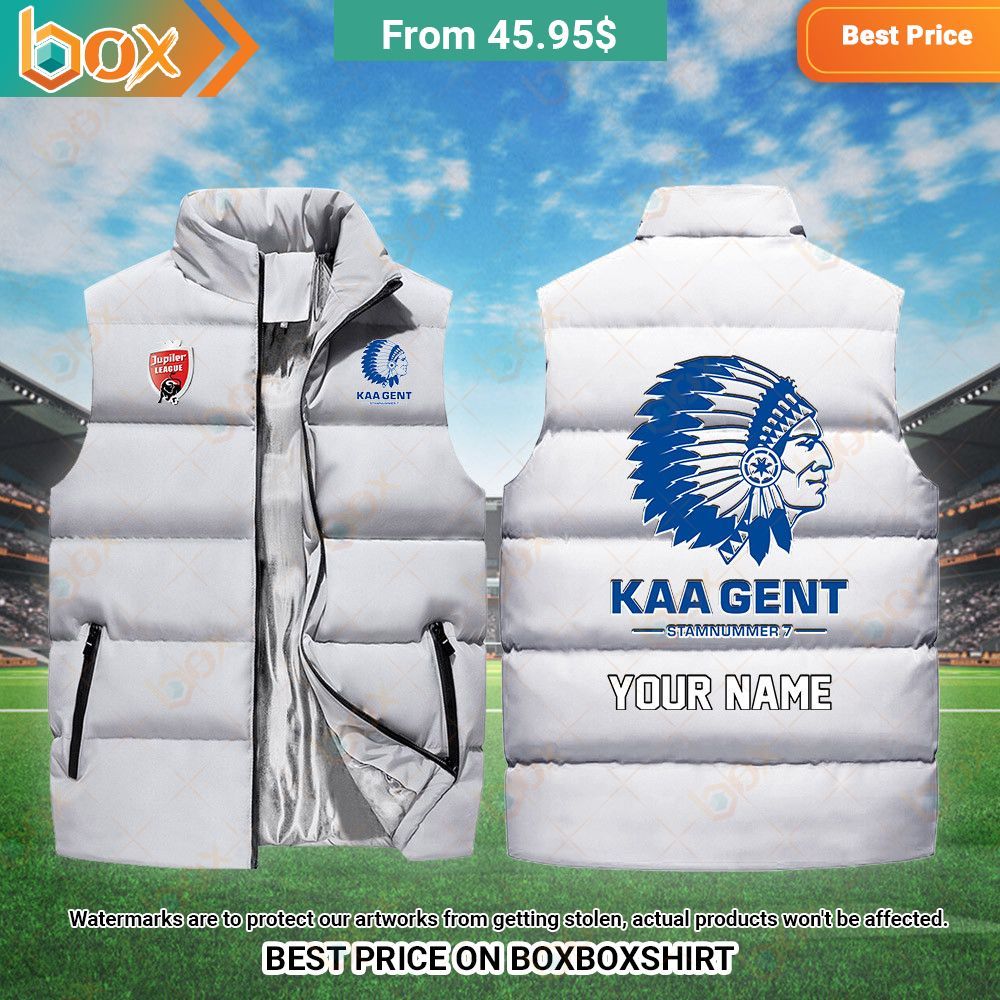 KAA Gent Jupiler Pro League Custom Sleeveless Puffer Down Jacket Loving click