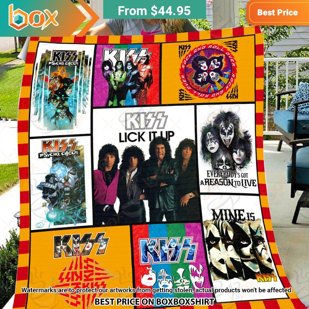 Kiss Band Albums Cover Blanket Which place is this bro?