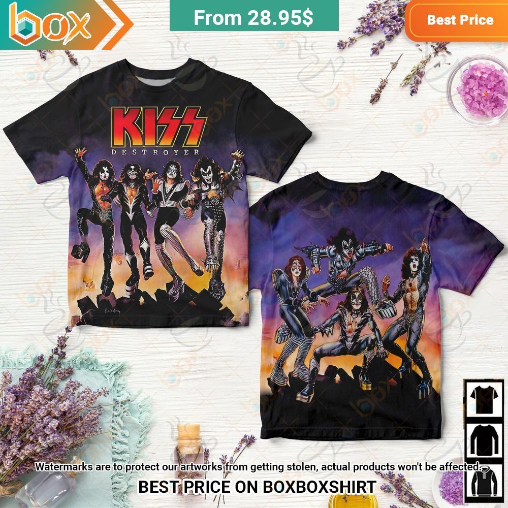 Kiss Destroyer Album Cover Shirt, Hoodie, Tank Top Elegant and sober Pic