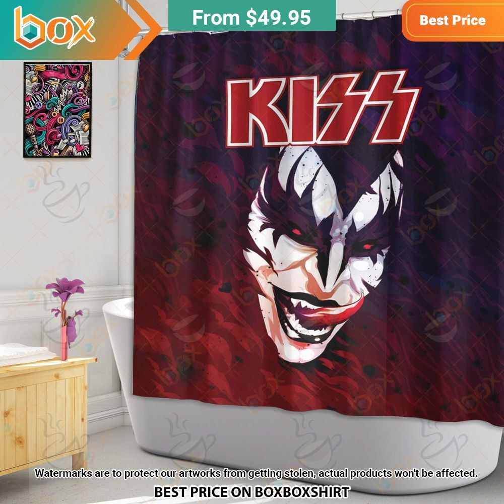 Kiss Gene Simmons Window Curtain, Shower Curtain Hey! You look amazing dear