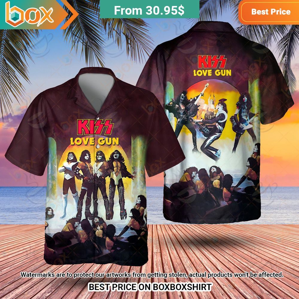Kiss Love Gun Album Cover Hawaiian Shirt Stunning