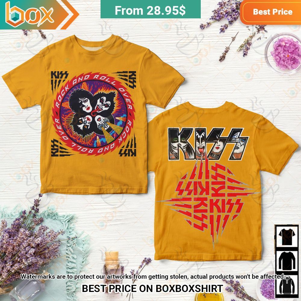 kiss rock and roll over album cover shirt hoodie tank top 1