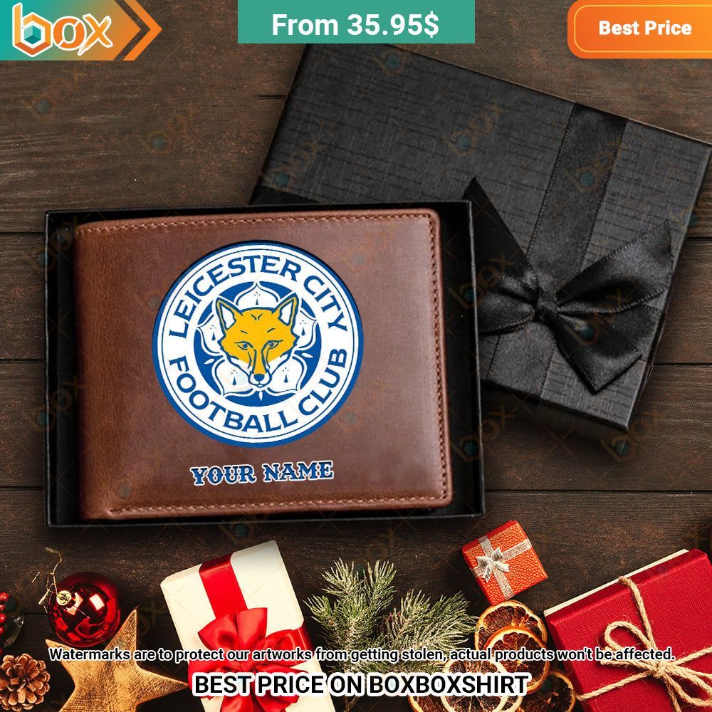Leicester City FC Personalized Leather Wallet Gang of rockstars