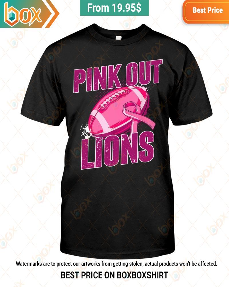 Lions Pink Out Breast Cancer Shirt Great, I liked it