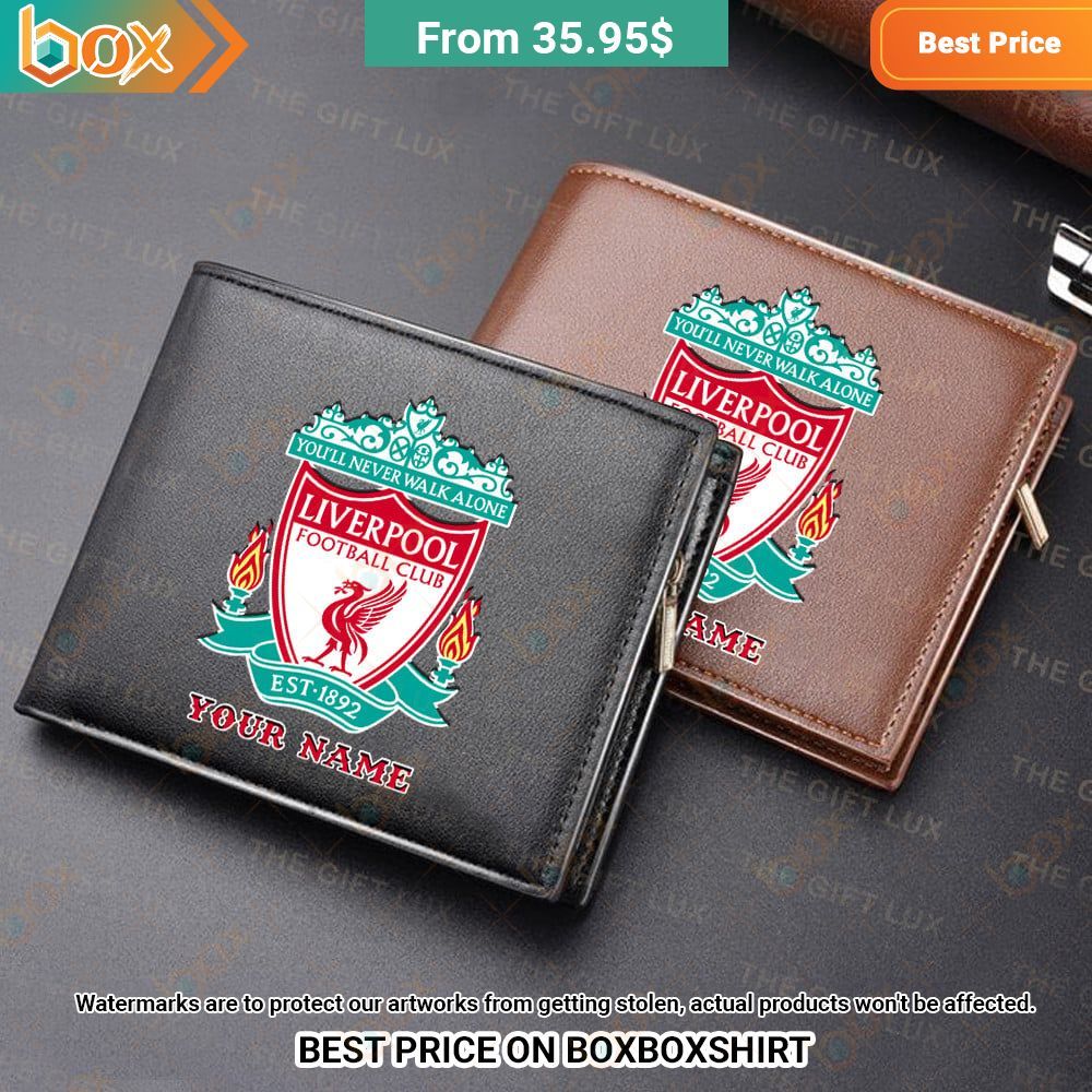 Liverpool FC Personalized Leather Wallet Hey! You look amazing dear