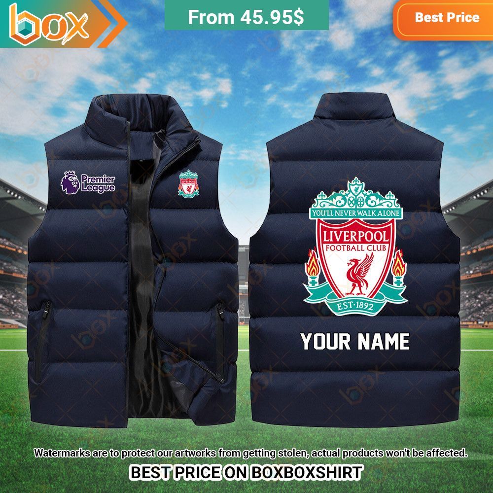 Liverpool FC Premier League Custom Sleeveless Puffer Down Jacket Stunning