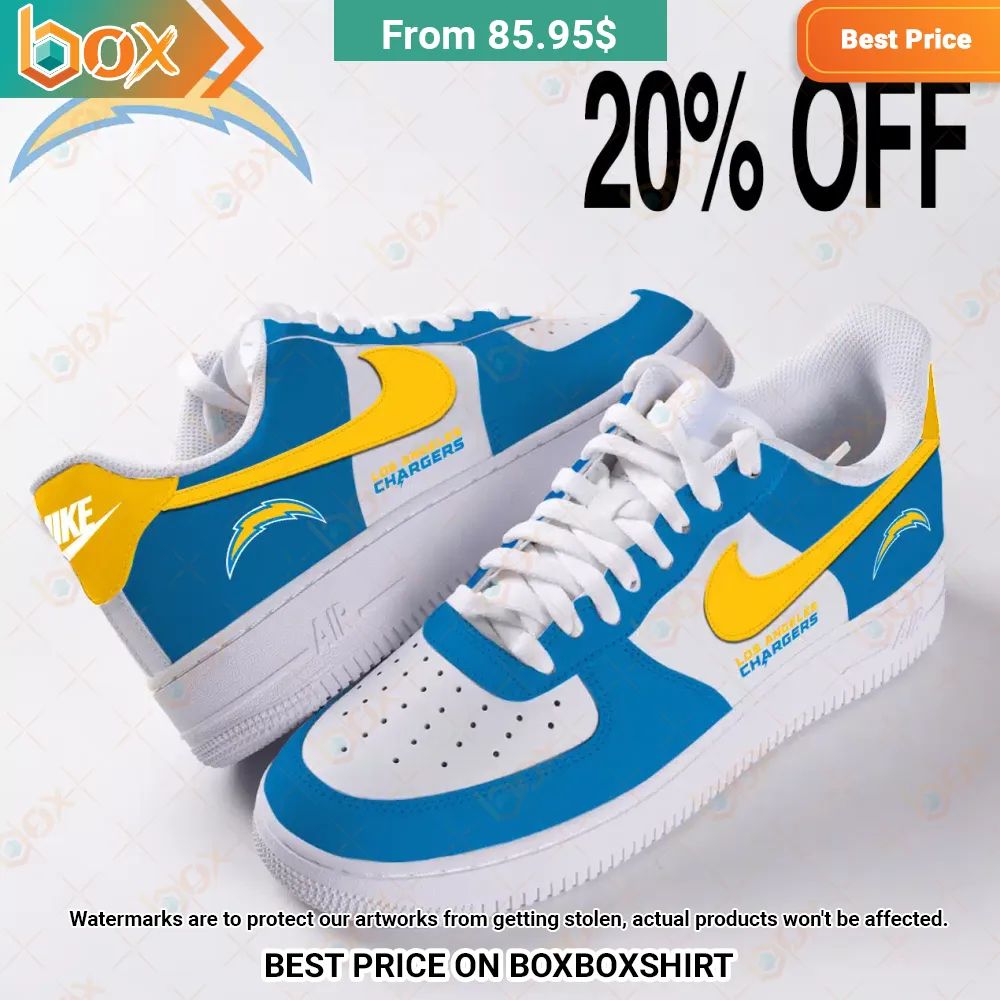 Los Angeles Chargers Nike Air Force 1 Awesome Pic guys