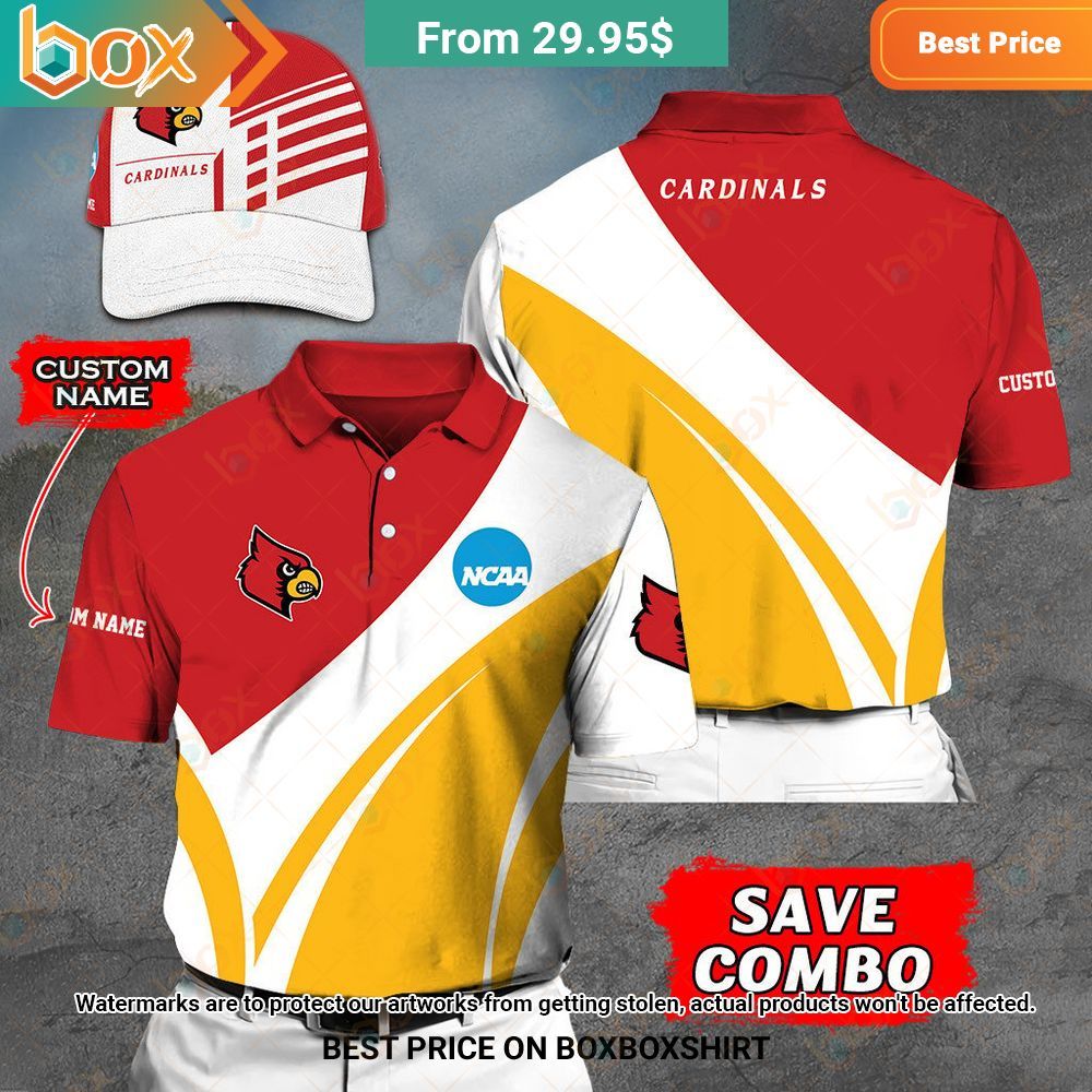 Louisville Cardinals Custom Polo Shirt, Cap Great, I liked it