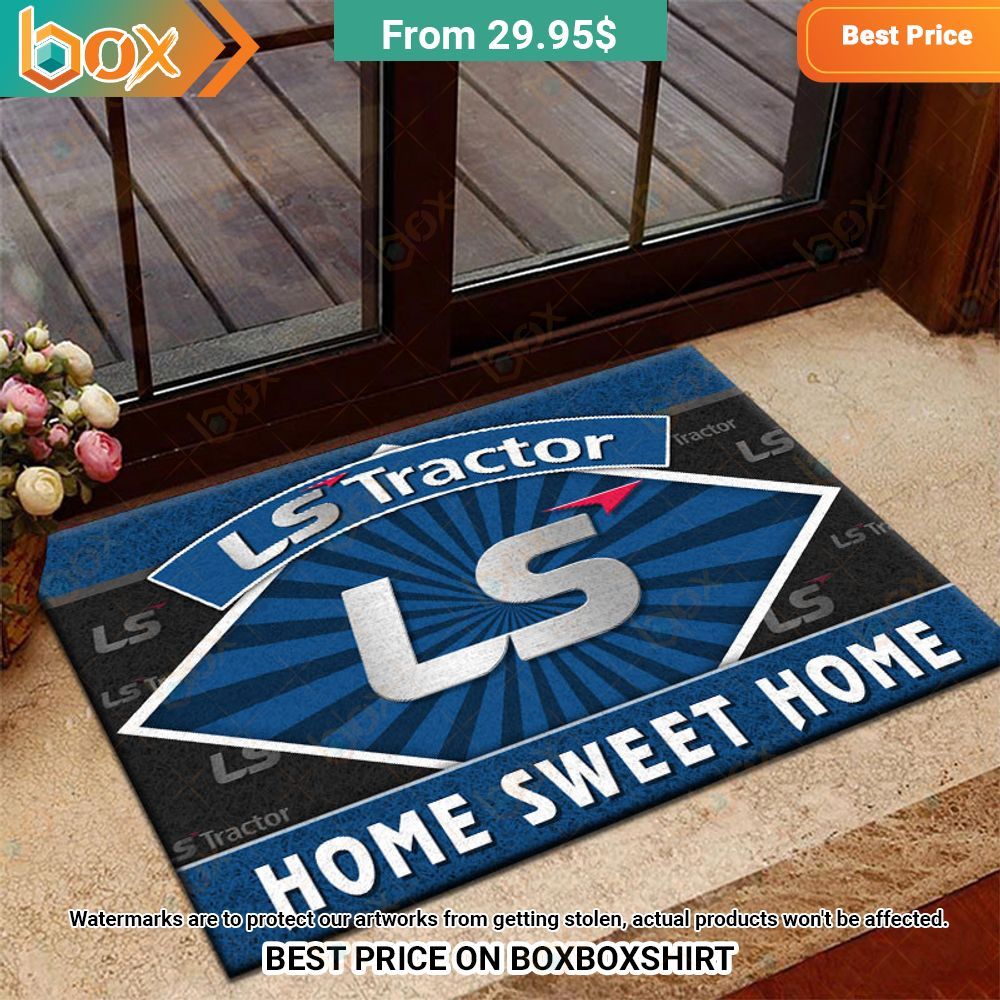 LS Tractor Home Sweet Home Doormat Such a charming picture.