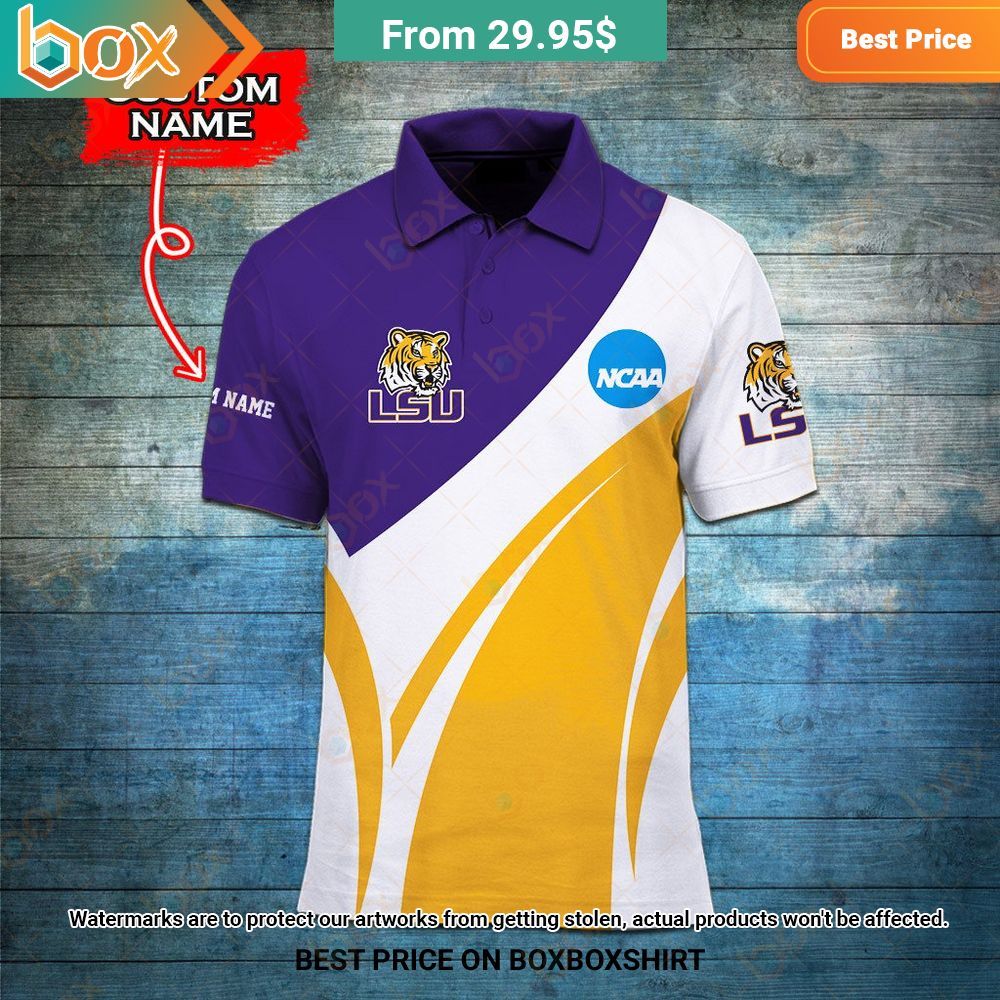 LSU Tigers Custom Polo Shirt, Cap Nice place and nice picture