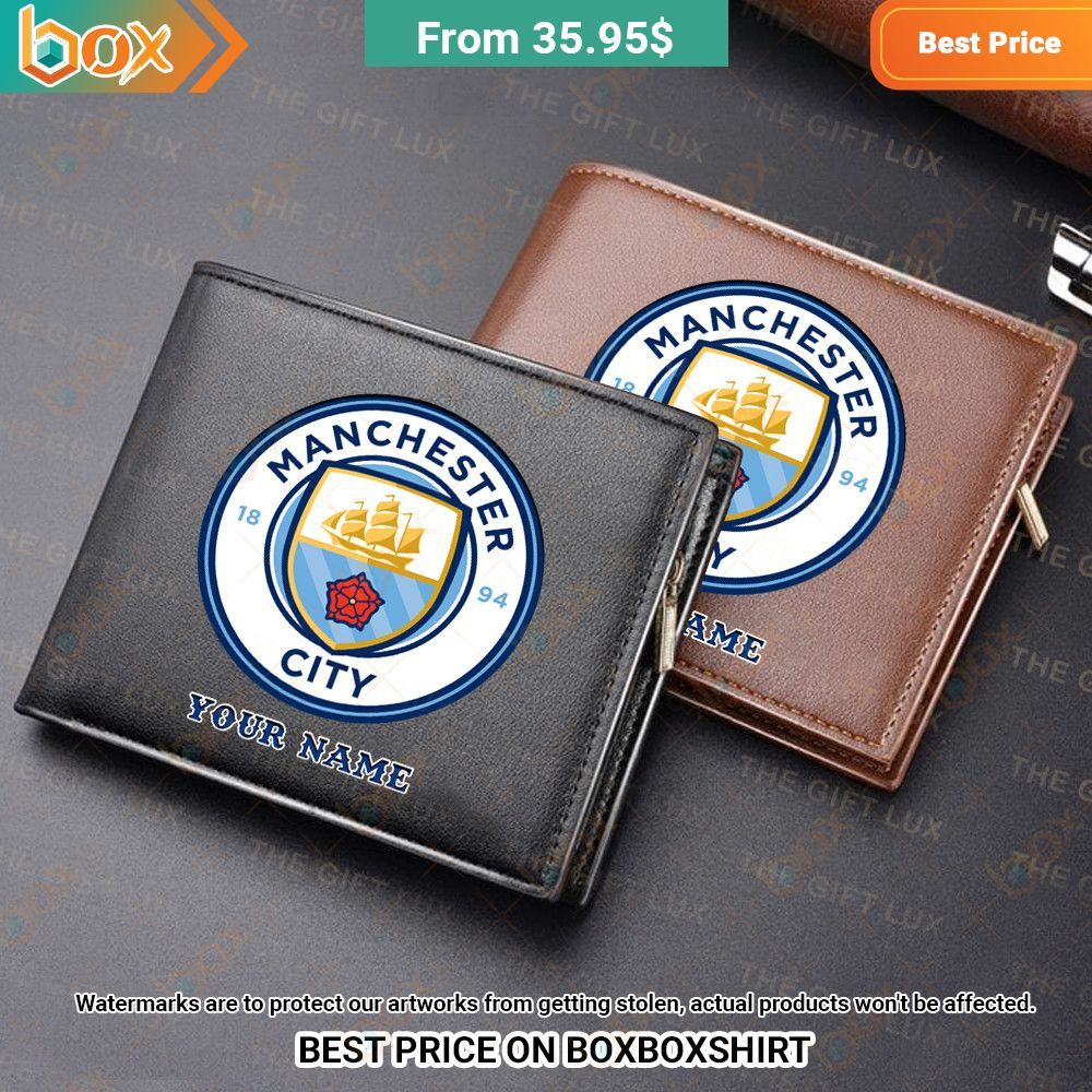 Manchester City Personalized Leather Wallet Loving, dare I say?