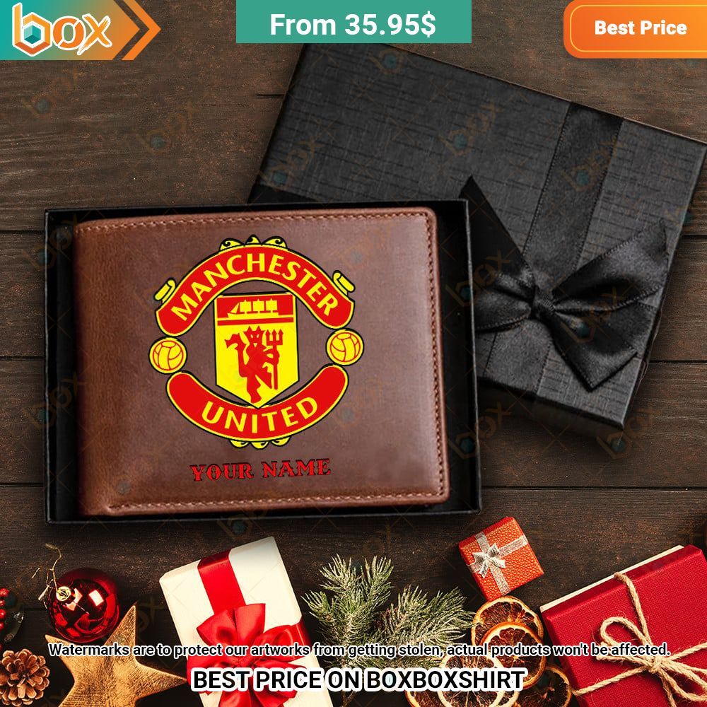 Manchester United Personalized Leather Wallet You are always best dear