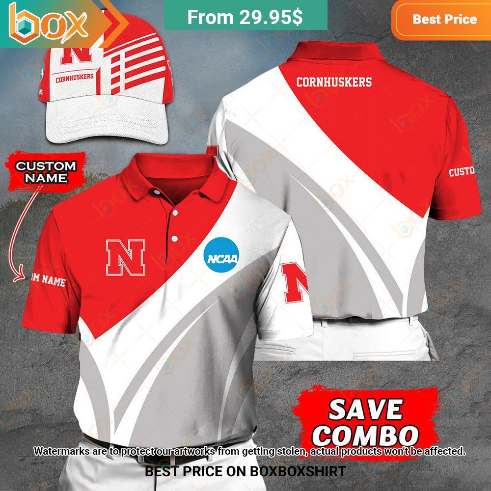 Nebraska Cornhuskers Custom Polo Shirt, Cap Cool look bro
