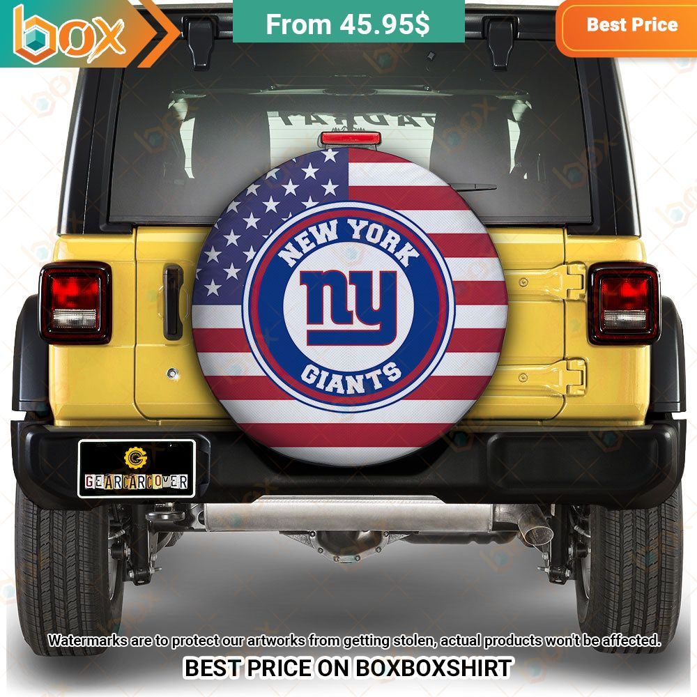 New York Giants Car Spare Tire Cover Studious look