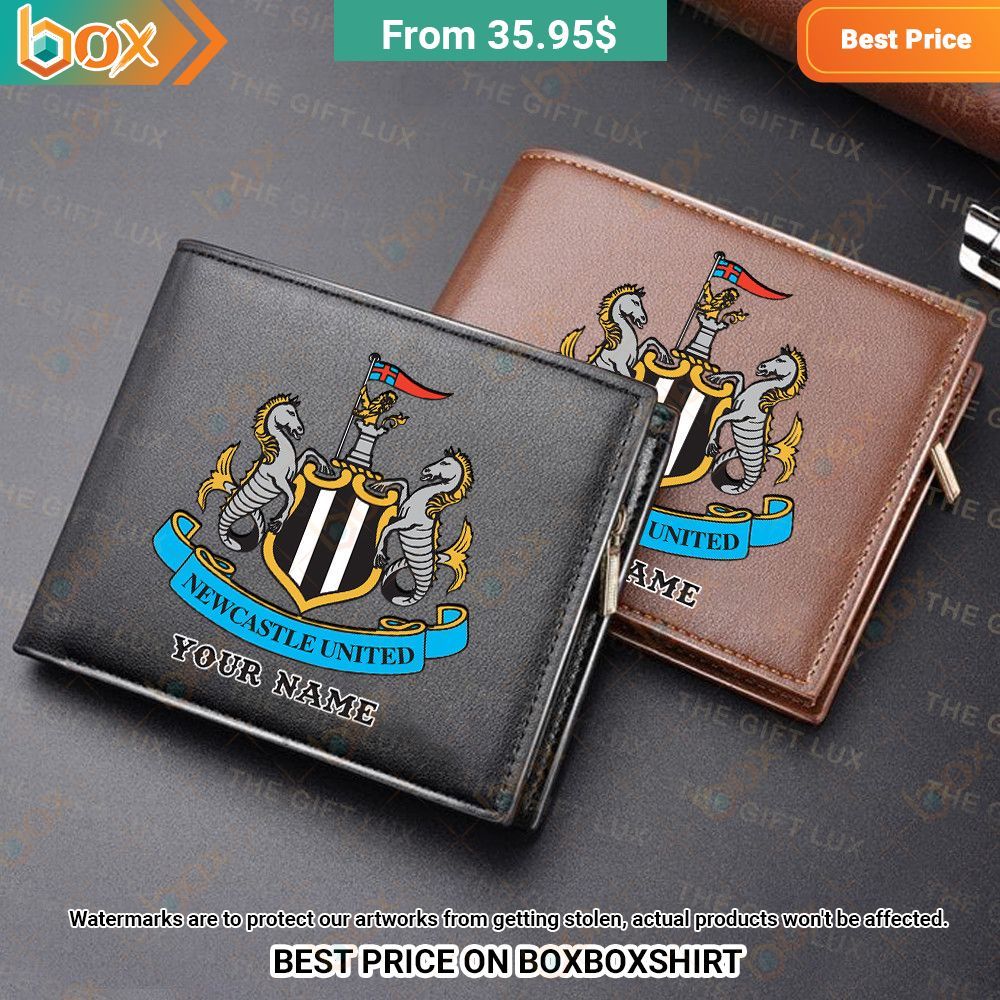 Newcastle United Personalized Leather Wallet You look so healthy and fit
