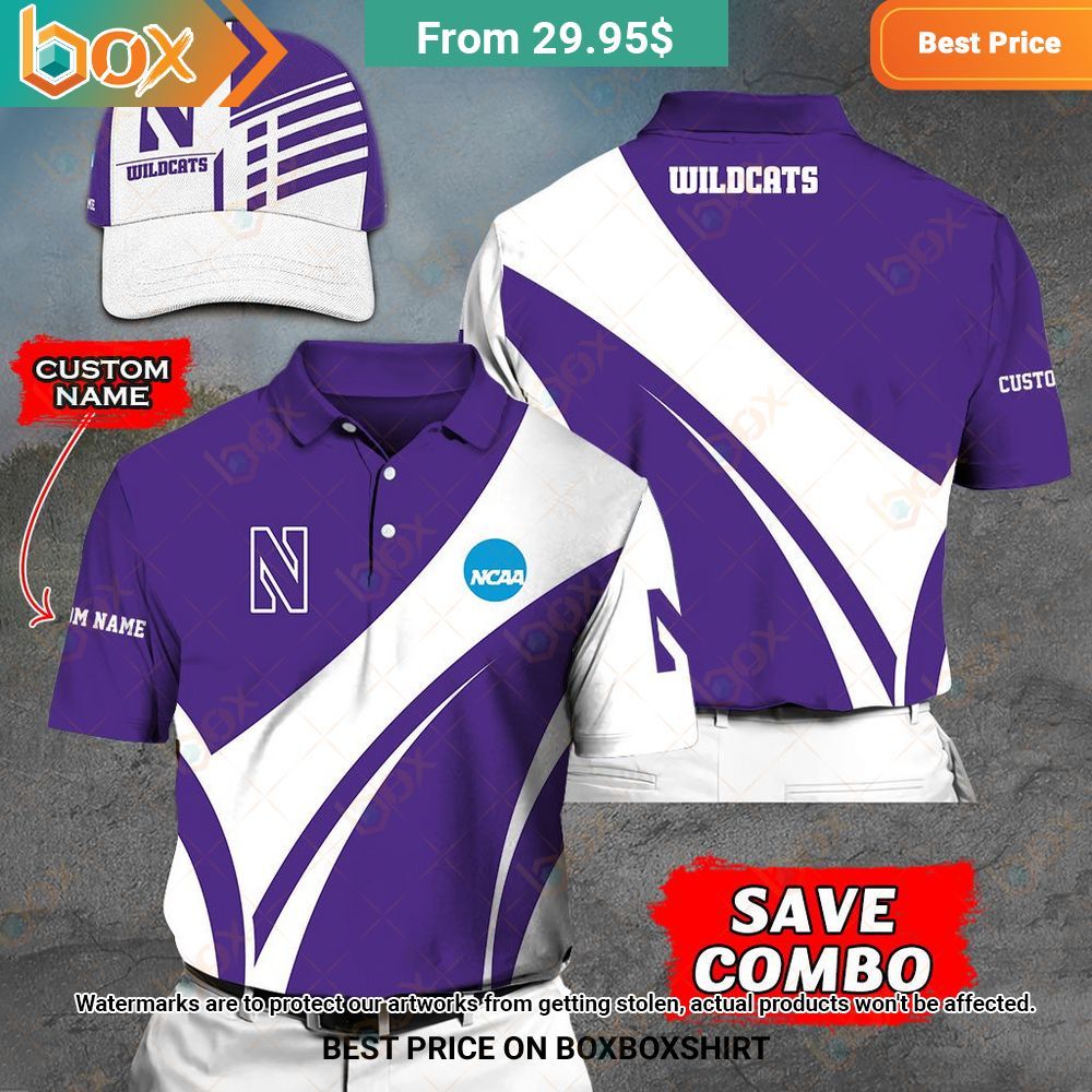 Northwestern Wildcats Custom Polo Shirt, Cap Wow! What a picture you click