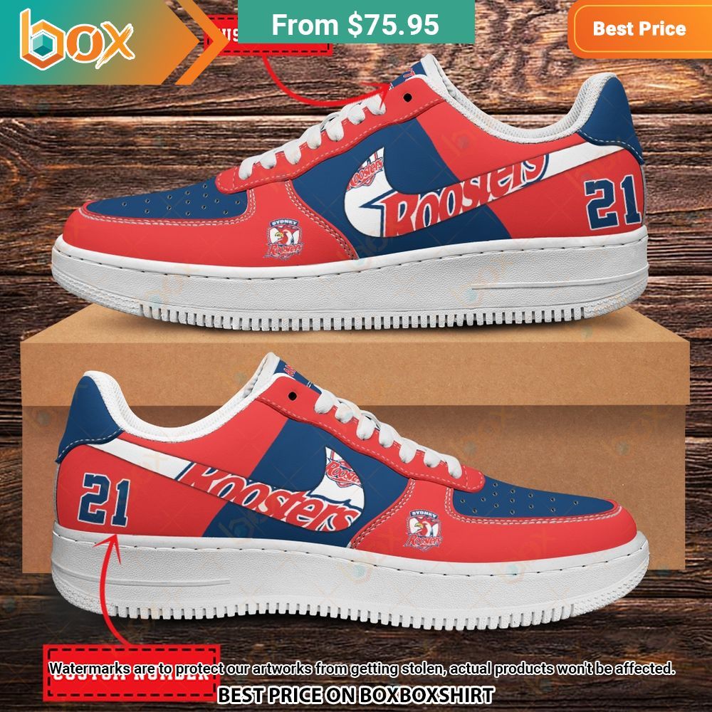 NRL Sydney Roosters Custom Nike Air Force 1 Shoes Awesome Pic guys